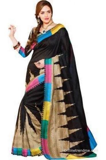 Click Sarees Self Design Bhagalpuri Art Silk Sari Click Sarees Self Design Bhagalpuri Art Silk Sari